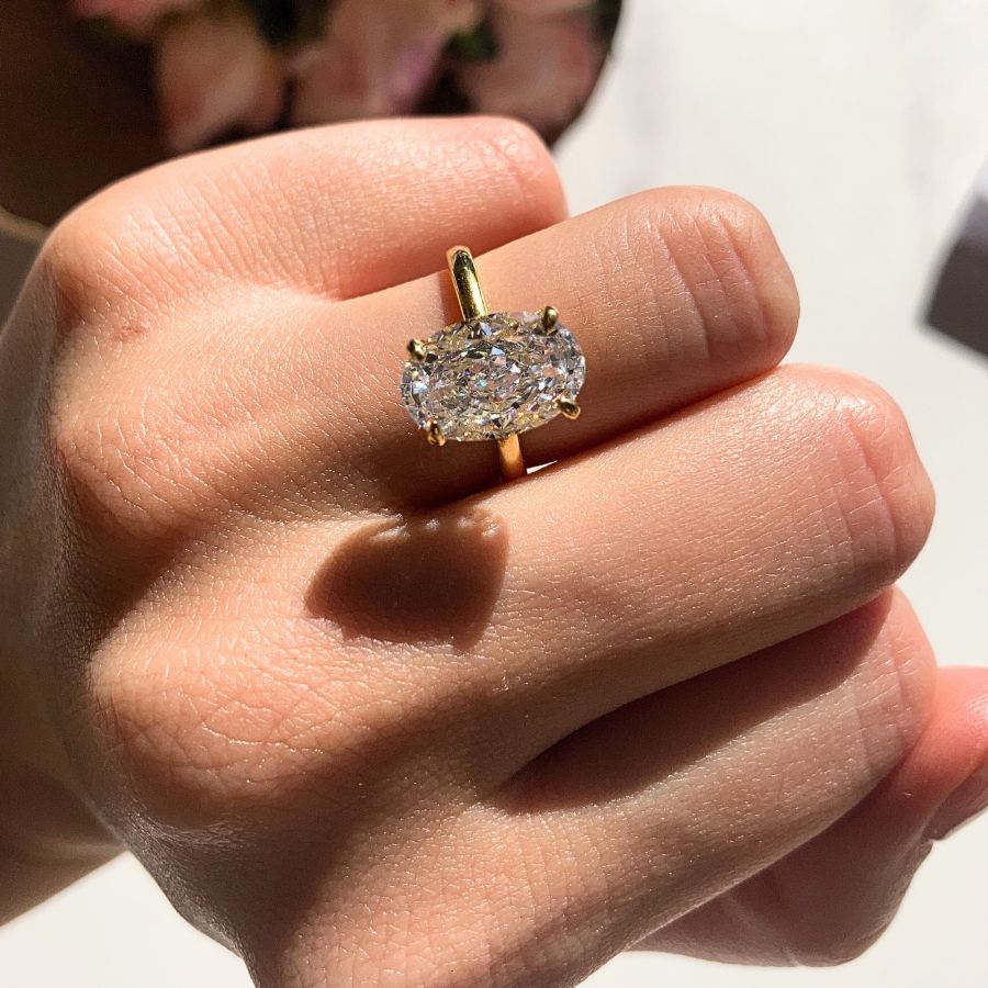 Letia Oval Cut Ring Silver – House of Carats