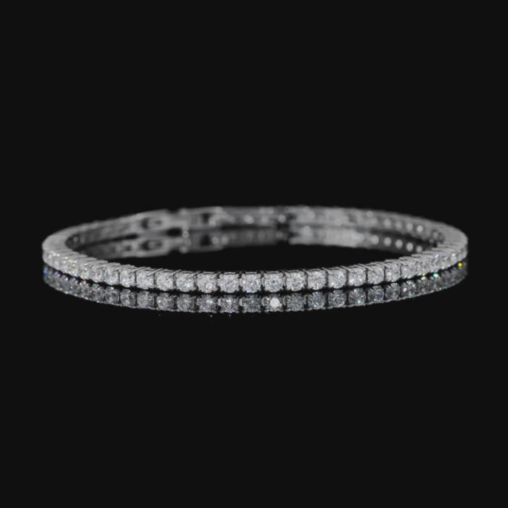 Brilliant Cut Tennis Bracelet 2.5mm Gold