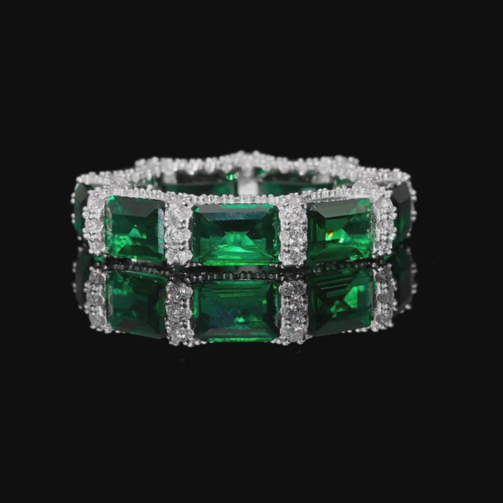 Cassia Emerald Eternity Ring