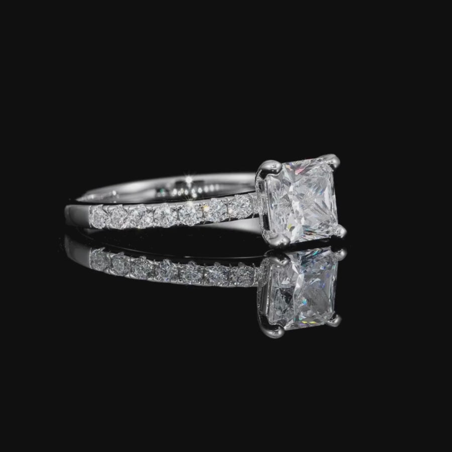 Gaia Princess Cut Ring
