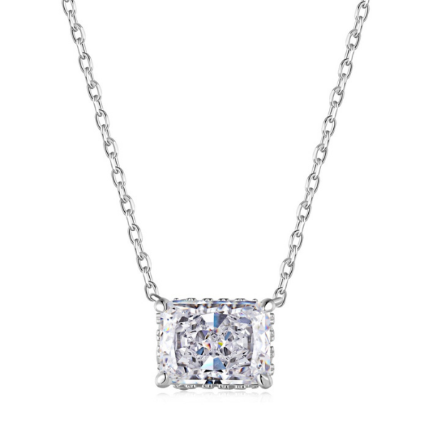 Brea Crushed Ice Necklace Silver