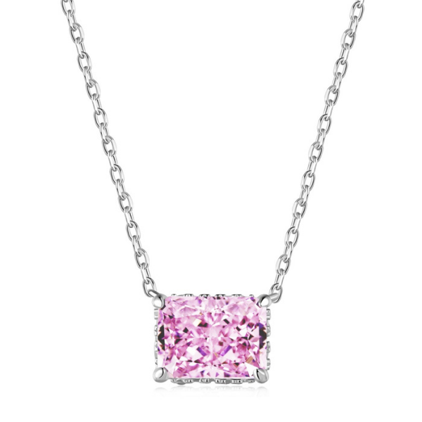 Brea Crushed Ice Necklace Blush Pink