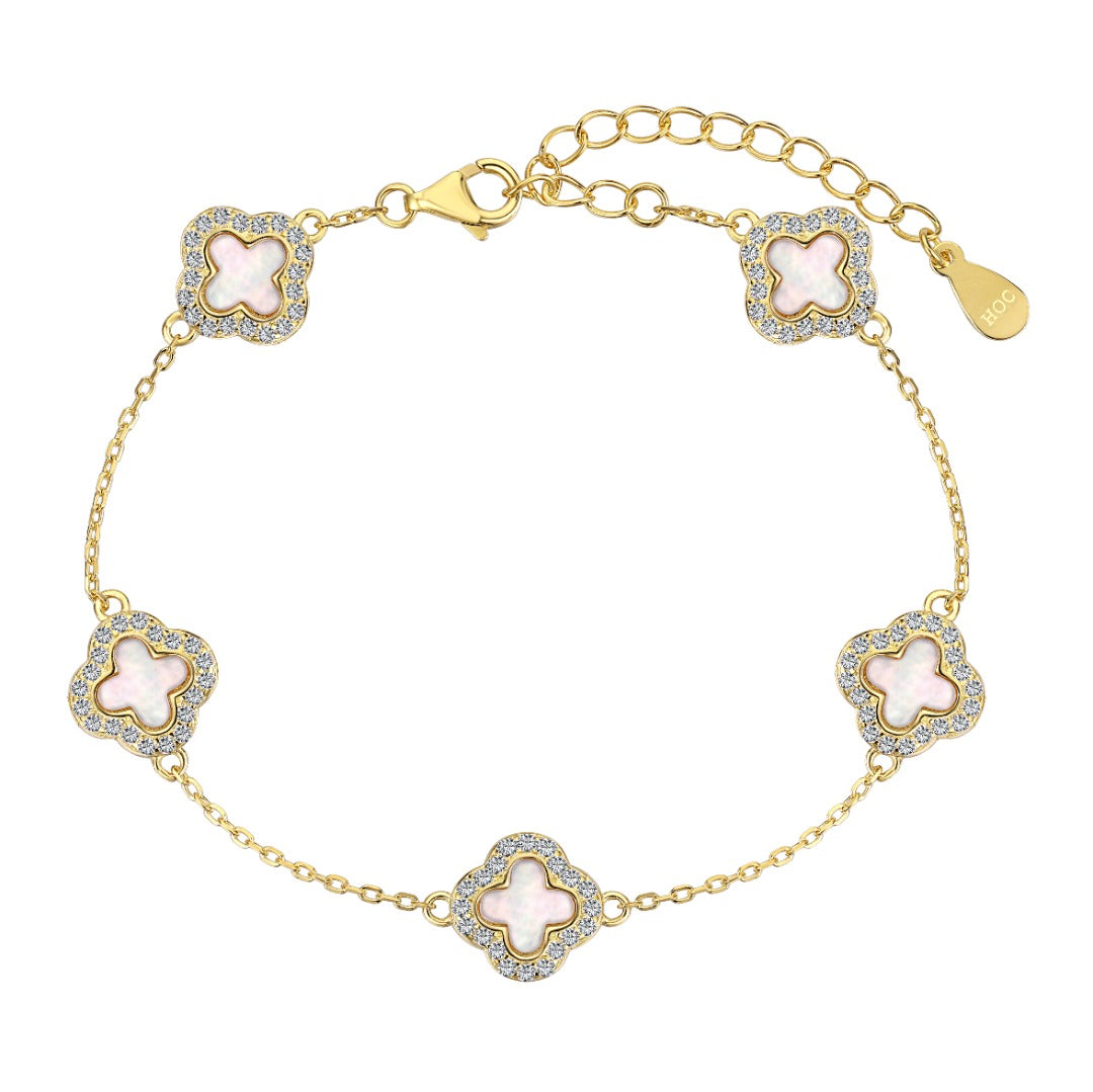 Azelia Clover Bracelet Gold (PREORDER - 10th December)