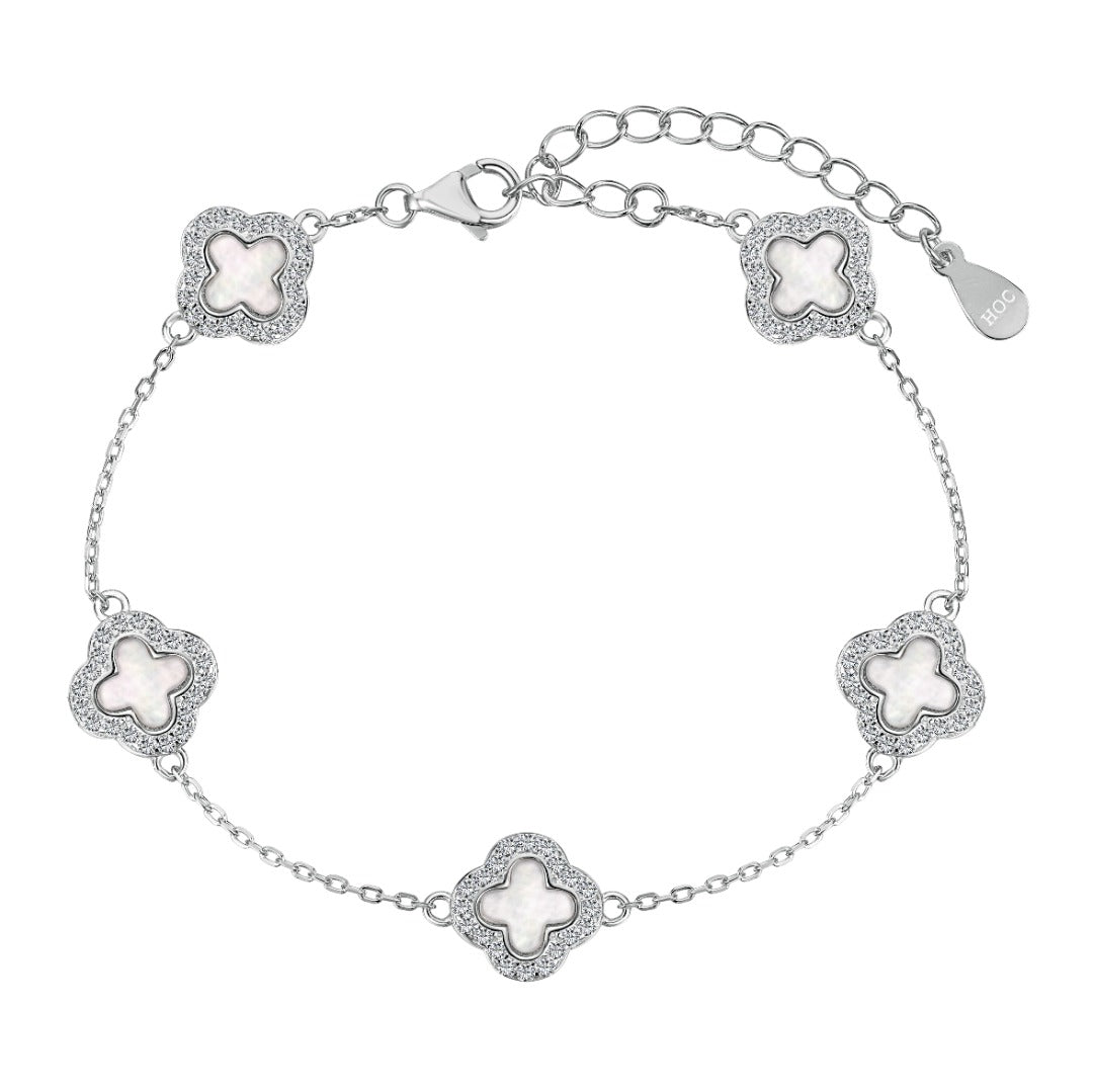 Azelia Clover Bracelet Silver (PREORDER - 10th December)