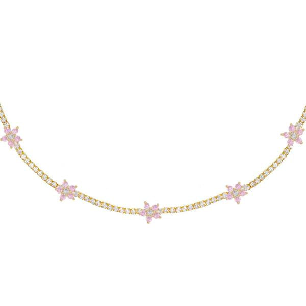 Blossom Tennis Choker - House of Carats UK