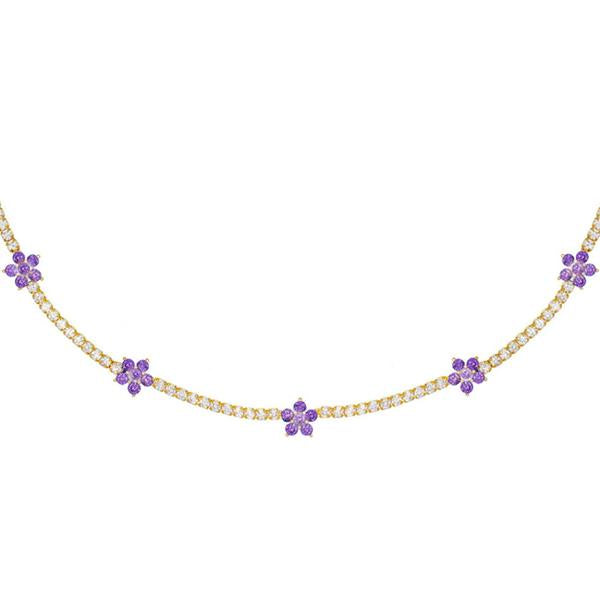 Blossom Tennis Choker - House of Carats UK