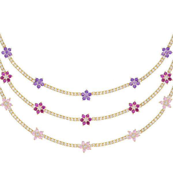 Blossom Tennis Choker - House of Carats UK