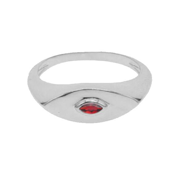 Evil Eye Ring Silver - House of Carats UK