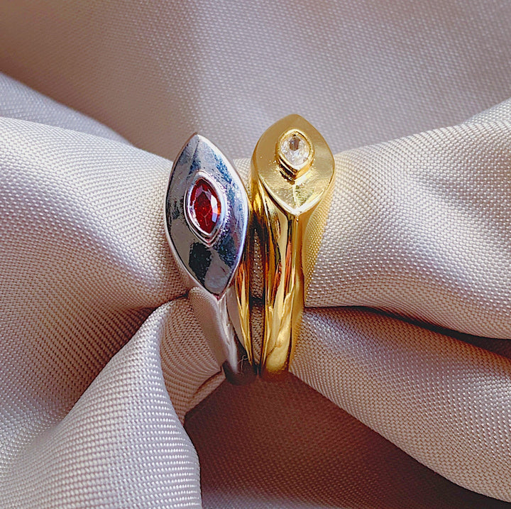 Evil Eye Ring Gold - House of Carats UK