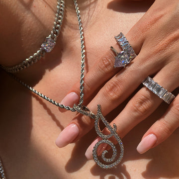 Icy Initial Necklace House of Carats
