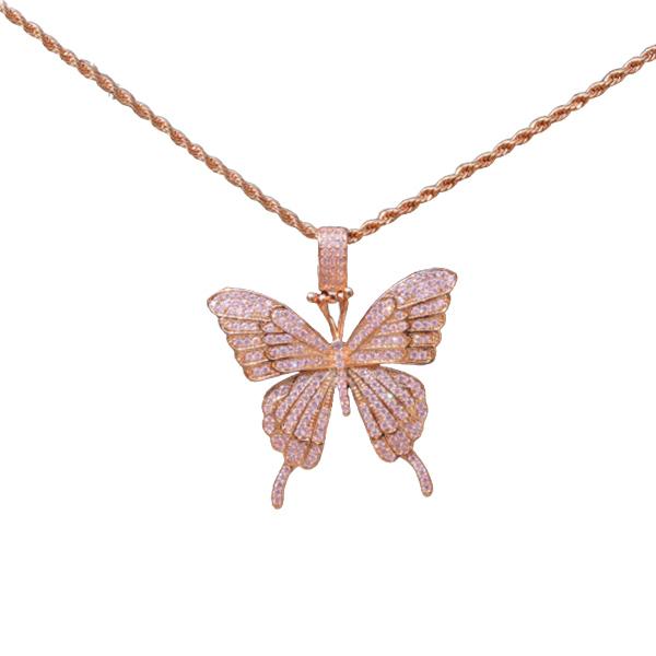 Icy Butterfly Necklace - House of Carats UK