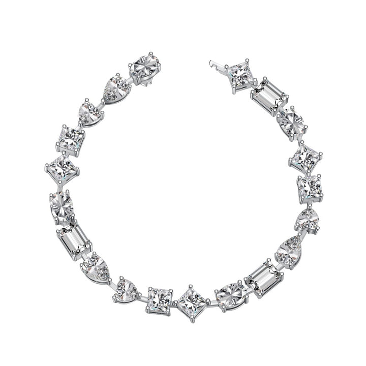 Yura Multi Stone Cut Tennis Bracelet