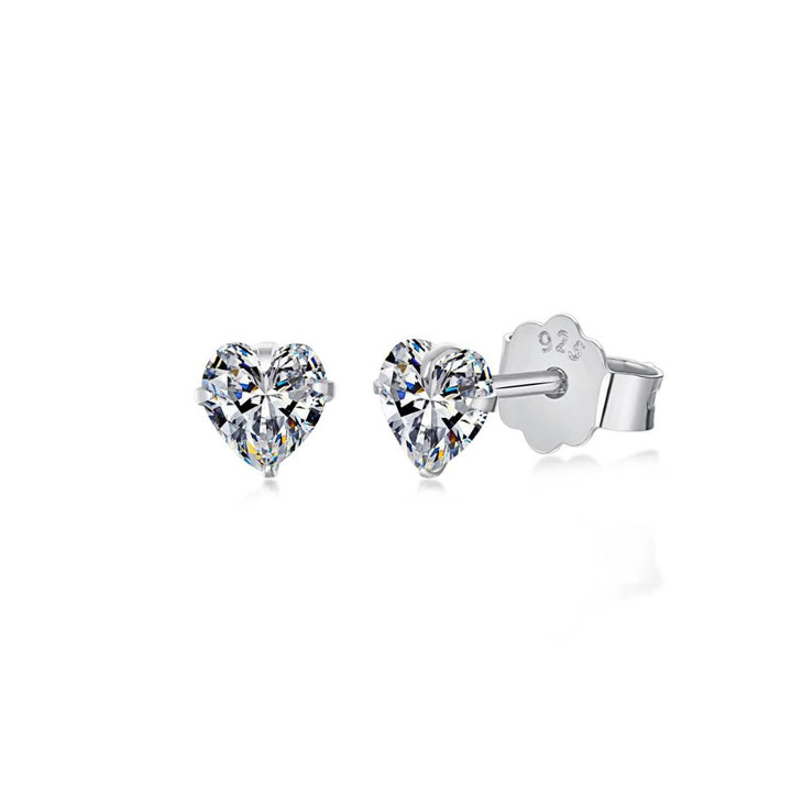 Dainty Heart Stud Earrings