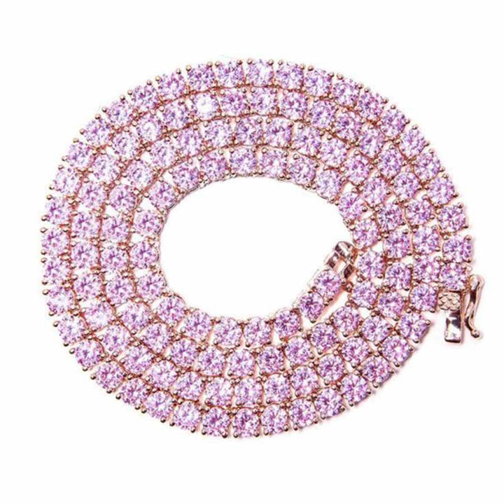 Baby Pink Tennis Chain