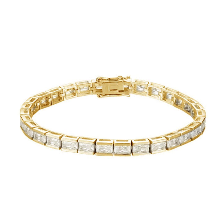 Radiant Cut Bracelet Gold